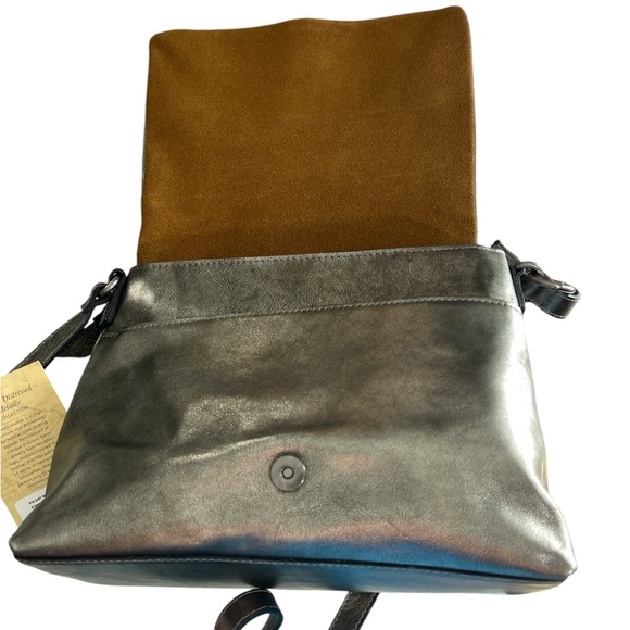 Patricia Nash Mili Leather Medium Flap Crossbody w/ Coin Pouch  0114 - Picture 7 of 13